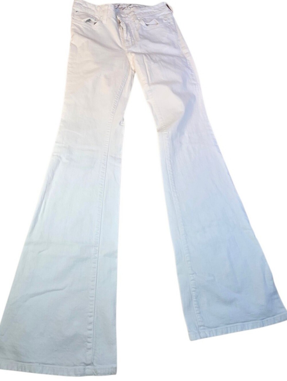 Juicy Couture Jeans Five Pocket Low Boot Cut White Womens Size 27